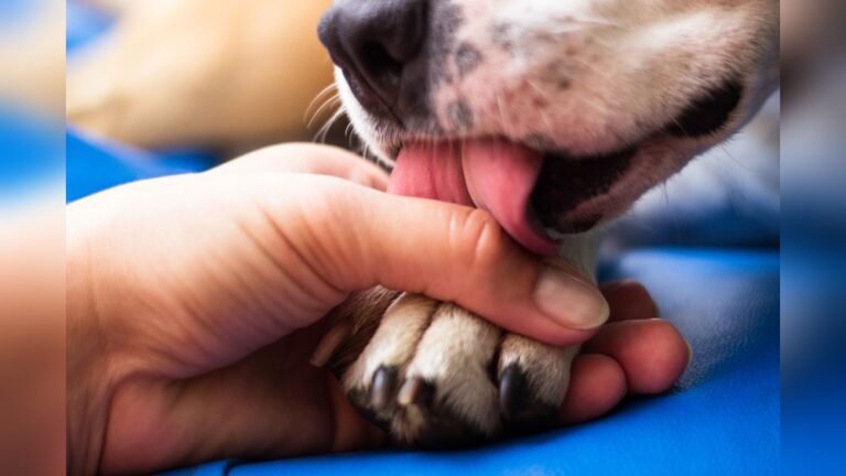 How to Stop a Dog from Chewing Paws